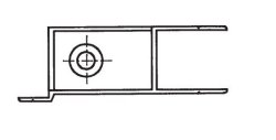 Einfass-Bordwandverschluss, links, 410 mm hoch