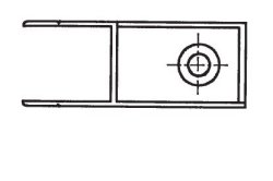 Einfass-Bordwandverschluss, rechts, 400 mm hoch