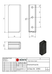 Einstecktasche, 50 x 111 x 25,5 (innen)/29,9 mm