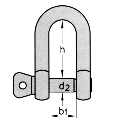 Sch&auml;kel, &Oslash; 5 mm, Tragkraft 100 kg