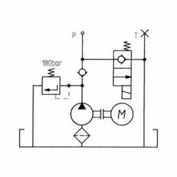 SPX Hydraulikaggregat, 6,6 l, 12 V, 1800 W