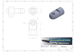 Auge m. Bund M10, Ø 8,2 mm, wirksame Länge 27 mm