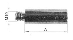 Distanzstück, M10 x 22 mm, f. Gasfedern