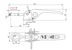 KARTT Bordwandverschluss, 17 x 210-243 mm