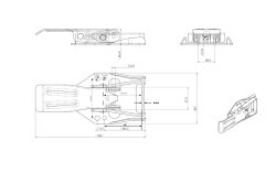 Exzenterverschluss, 85 x 183 x 26,4 mm