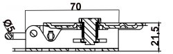 KNOTT Exzenterverschluss, 32 x 104 x 21,5 mm