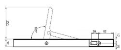 KNOTT Langwegverschluss, links, 405 mm