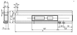 KNOTT Langwegverschluss, links, 405 mm