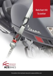 ACEBIKES Ratchet Kit Scooter, m. 4 Zurrgurten