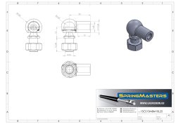 Winkelgelenk M8, M10 x 16,5 mm