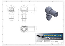 Winkelgelenk M10, M10 x 20 mm