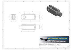 Gabelkopf m. ES-Bolzen M6, 12 x 43 mm