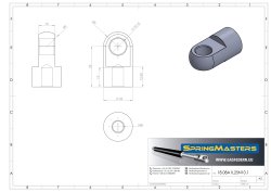 Auge m. Bund M8, &Oslash; 10,2 mm, wirksame L&auml;nge 25 mm