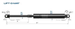 STABILUS Gasfeder Lift-O-Mat 10/22, 900 N, 285 mm