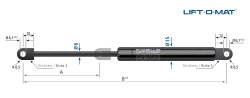 STABILUS Gasfeder Lift-O-Mat 6/15, 200 N, 265,5 mm