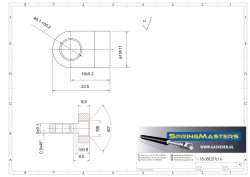 Auge m. Bund M8, Ø 8,1 mm, wirksame Länge 16 mm