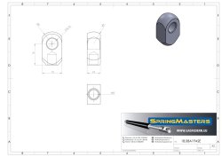 Auge m. Fase M8, Ø 8,2 mm, wirksame Länge 16 mm