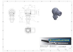 Winkelgelenk M8, M8 x 16,5 mm