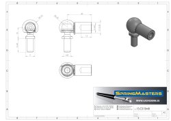 Winkelgelenk M8, M8 x 16,5 mm