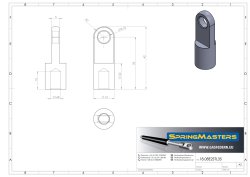 Auge m. Bund M8, Ø 8,2 mm, wirksame Länge 35 mm